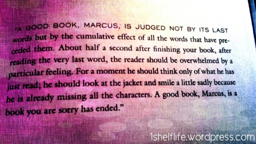 The ending of a good book
